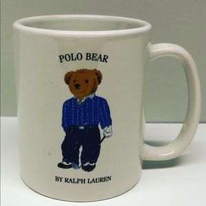 Polo Ralph Lauren Bear coffee mug vintage 1997